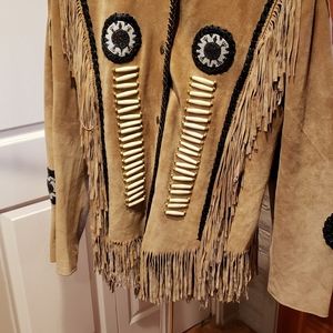 Attraction western beaded suede jacket